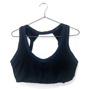 Free People Movement Black/Navy Rebel Athletic Sports Bra Size Large